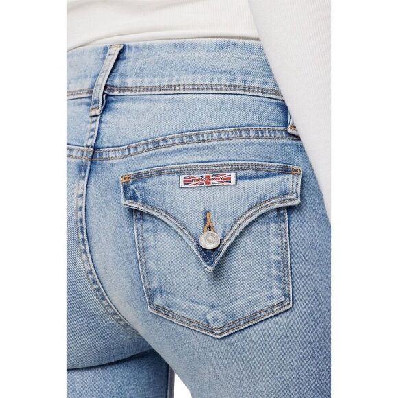 Hudson 29 32”Gray Beth Mid-Rise Baby Bootcut Jeans - Picture 8 of 9